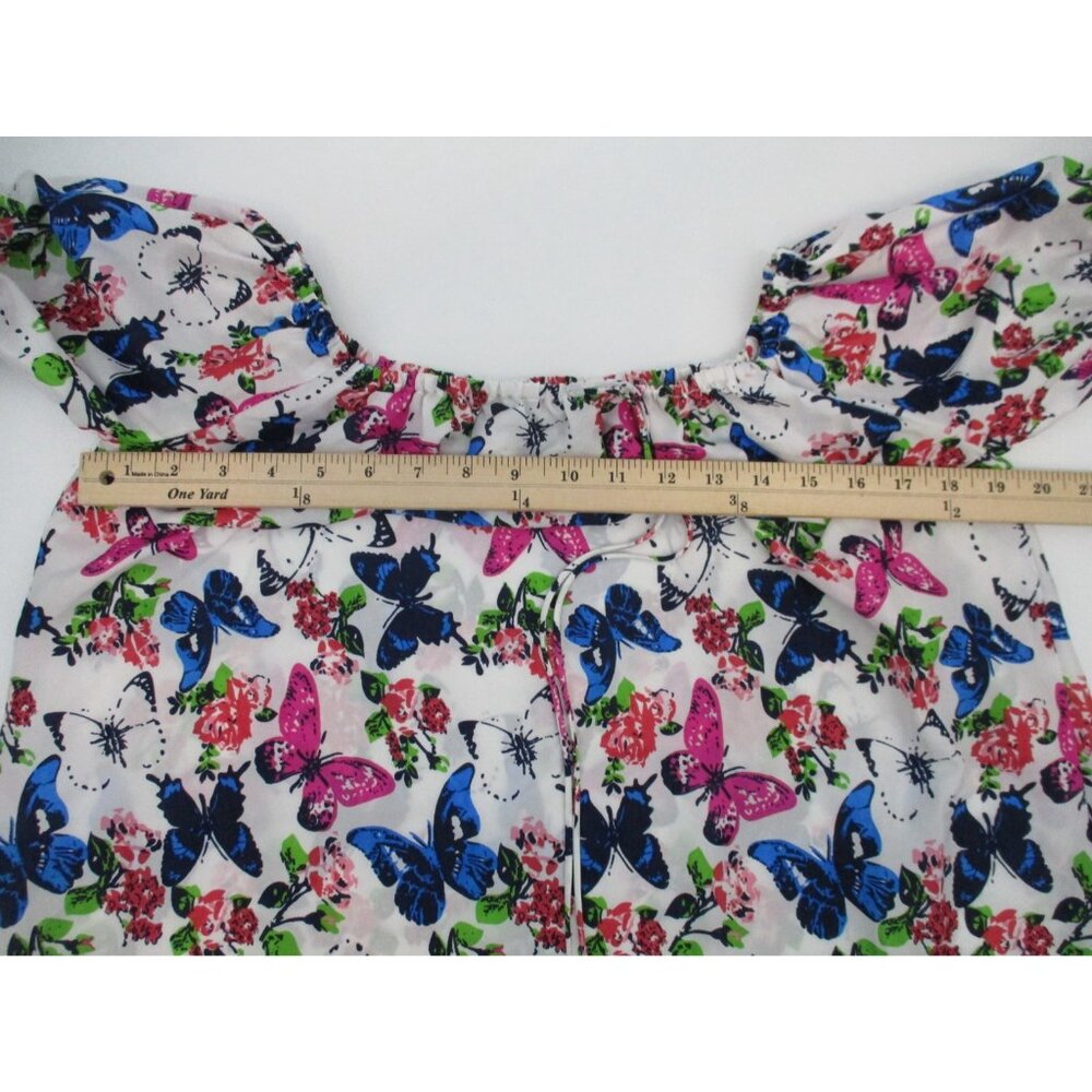 America & Beyond Womens Small Boho Multicolor Butterfly Print Dress - Picture 11 of 13